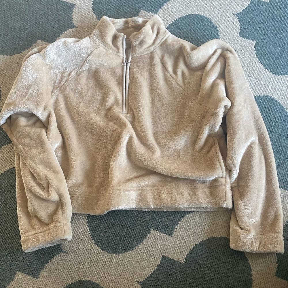 Soft Crop Quarter Zip Sweatshirt